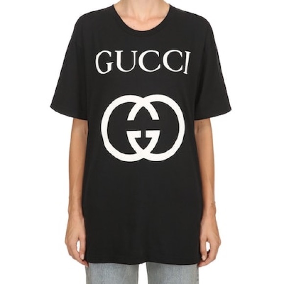 Gucci GG black logo T-shirt - Picture 1 of 4